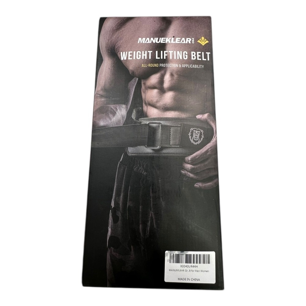 Black Weight Lifting Belt — Heavy Support Belt for Men